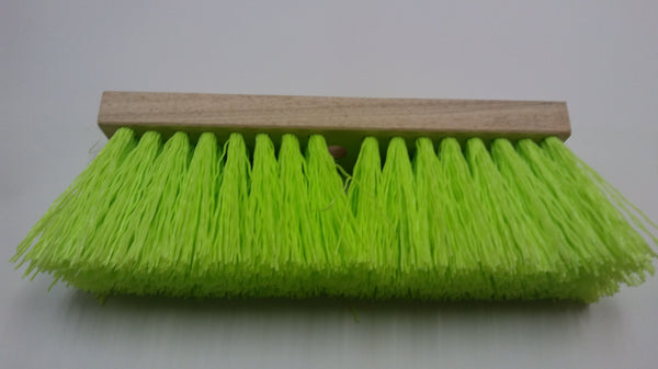 Glo Green Bristle Construction Street Broom Head - 16"