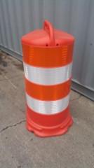 Lane Changer Traffic Barrel 6-Inch Reflective Stripes-Traffic Control-Work Area Protection-Engineer Grade-No Base (Default)-Sealcoating.com