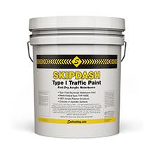 Skipdash Type I Traffic Paint-Paint & Coatings-Sealcoating TX Whse-White Type I Traffic Paint Fast Dry Waterborne-Sealcoating.com