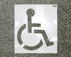 Handicap Symbol Paint Stencil - Standard Large-Stencils-CH Hanson-39" Symbol Size (Standard Large)- 1/16" Thickness-Sealcoating.com