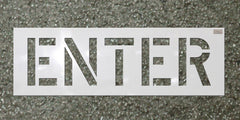 ENTER Paint Stencil-Stencils-CH Hanson-12" Character Height; Thickness 1/16"-Sealcoating.com