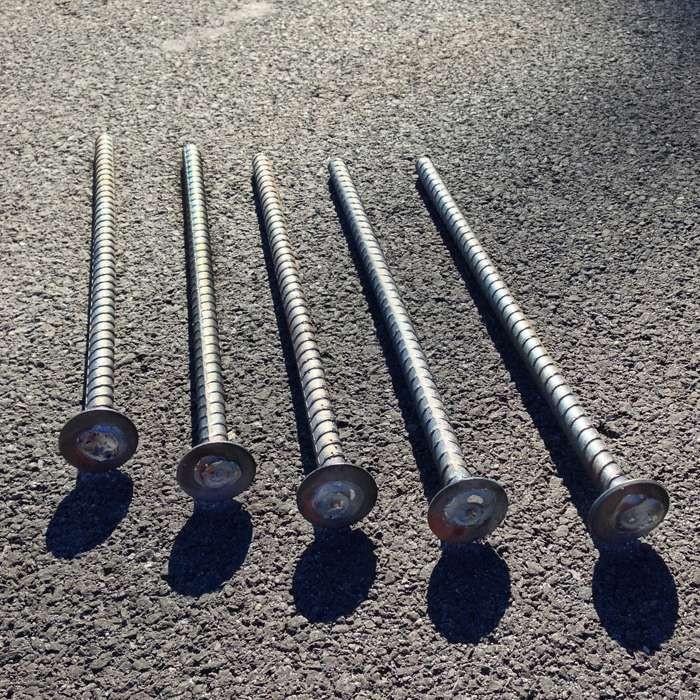 14" Pavement Spikes-Wheel Stops & Bumper Blocks-RubberForm-Sealcoating.com