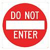 30" X 30" Do not Enter-Traffic & Parking Lot Signs-The Brewer Company-Default-Sealcoating.com