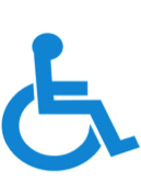 Handicap Symbol (Blue) Preformed Thermoplastic 28" x 24" (Qty 5)-Preformed ThermoPlastic-Swarco Industries Inc.-90 MIL-Sealcoating.com