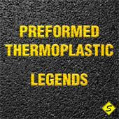 Complete Words Preformed Thermoplastic Pavement Marking Legends (Qty 1)-Performed ThemoPlastic-Swarco Industries-White-90 MIL (18" x 30')-Sealcoating.com