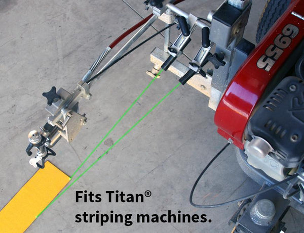 Laser Guide for Paint Striper