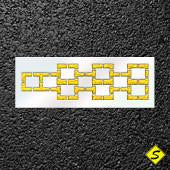 Hopscotch Medium Stencil-Stencils-Pavement Stencil Company-Default-Sealcoating.com