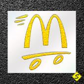 McDonald's Arches Parking Lot Paint Stencil (3 styles)-Stencils-CH Hanson-McDonalds M small stencil-Sealcoating.com