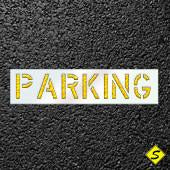 The Word PARKING Paint Stencil-Stencils-CH Hanson-Sealcoating.com