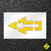 Walmart Straight Arrow Paint Stencil-Stencils-CH Hanson-Sealcoating.com