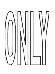 "ONLY" Complete Word Preformed ThermoPlastic 4' x 2'10" (Qty 4)-Preformed ThermoPlastic-Swarco Industries Inc.-90 MIL (WHITE)-Sealcoating.com