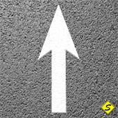 Straight Arrow Shape (MUTCD) Preformed ThermoPlastic 6' x 2' (5 Pack)-Preformed ThermoPlastic-Swarco Industries Inc.-90 MIL (WHITE)-Sealcoating.com