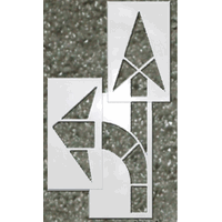 Walmart ARROW Paint Stencils Combo (3pc kit)