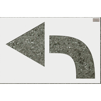 Walmart Solid Curved ARROW Paint Stencil (2pc)