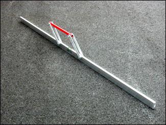 Asphalt Highway Paving Straightedge Checking Tool - 12 Ft Handle-Asphalt Paving Tools-Slip Industries, Inc-12 foot Asphalt Straight Edge Leveling Tool Including Level (Bubble) Vile-Sealcoating.com