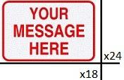 18" X 24" Special Order Street Sign-Traffic & Parking Lot Signs-The Brewer Company-Default-Sealcoating.com