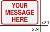 24" X 24" Special Order Street Sign-Traffic & Parking Lot Signs-The Brewer Company-Default-Sealcoating.com