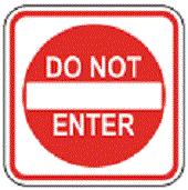 24" X 24" Do not Enter-Traffic & Parking Lot Signs-The Brewer Company-Default-Sealcoating.com