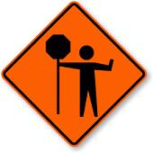 Flagger Ahead 3-Construction Signs-Municipal Supply & Sign Co.-Default-Sealcoating.com