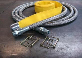 Guardian Hose Non Heated for All Melter PTFE Core- Built in Swivels and Removable Cover