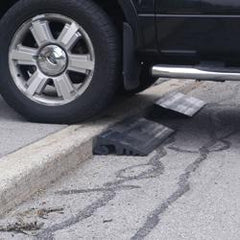 Tall Transition Rubber Ramp to Access Driveway