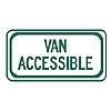 Van Accessible Sign Tag 6" x 12"-Traffic & Parking Lot Signs-The Brewer Company-Default-Sealcoating.com